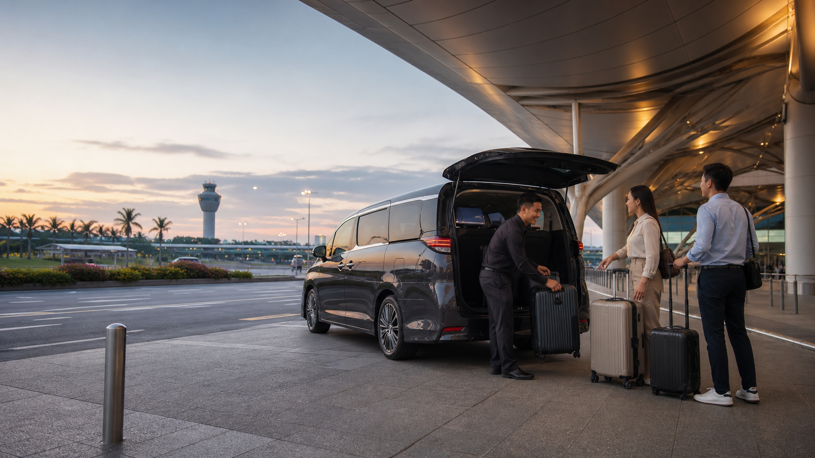 Private airport transfer at a Malaysian airport
